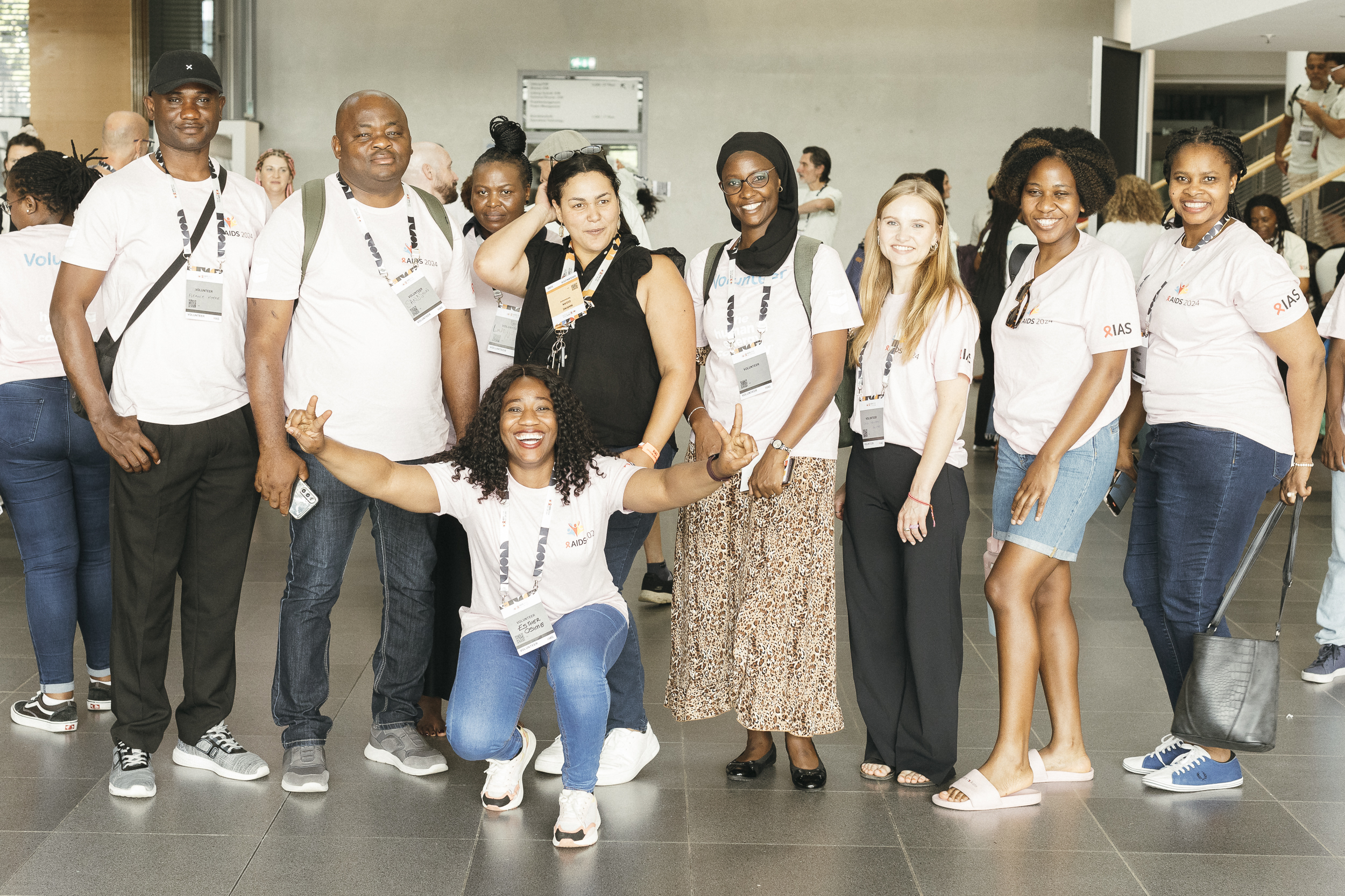 AIDS conference volunteers