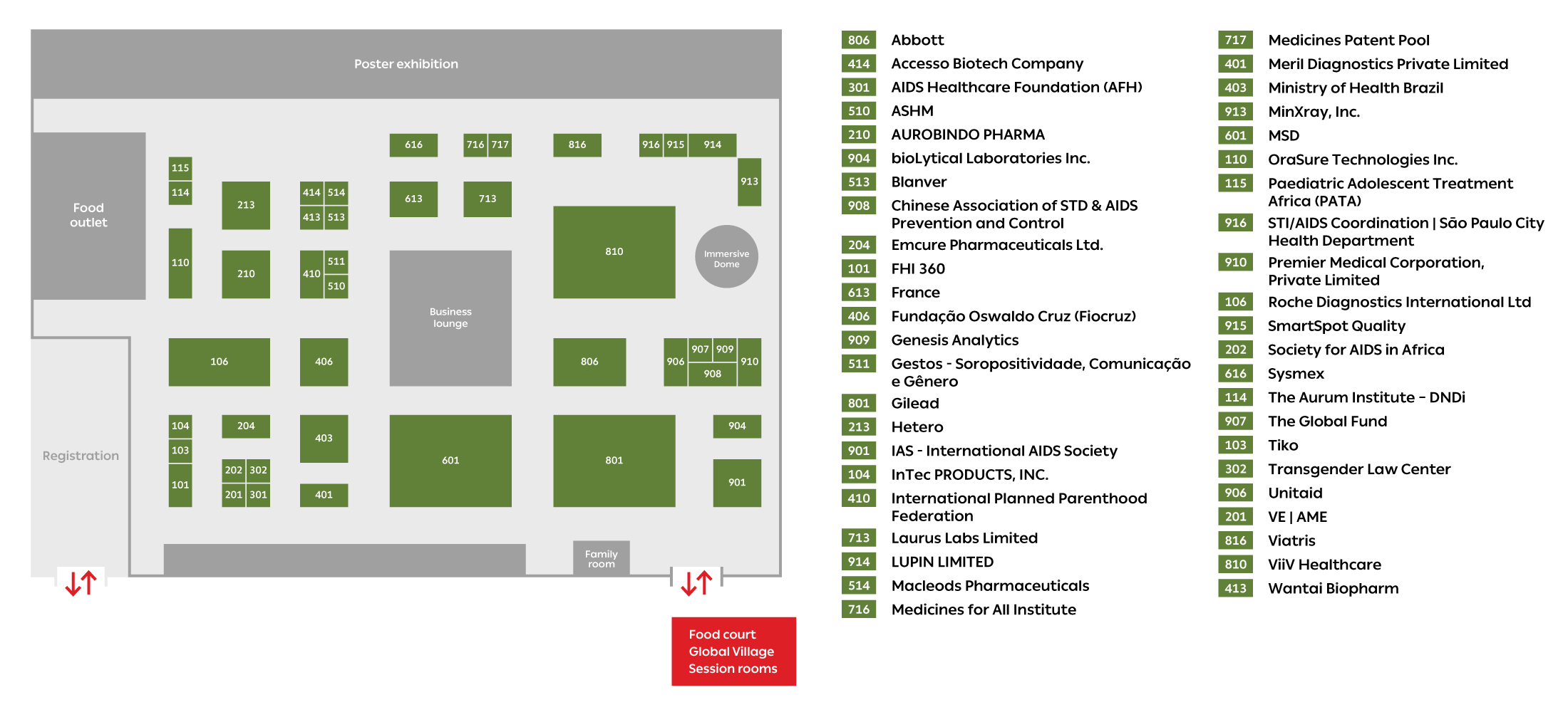 Exhibition map