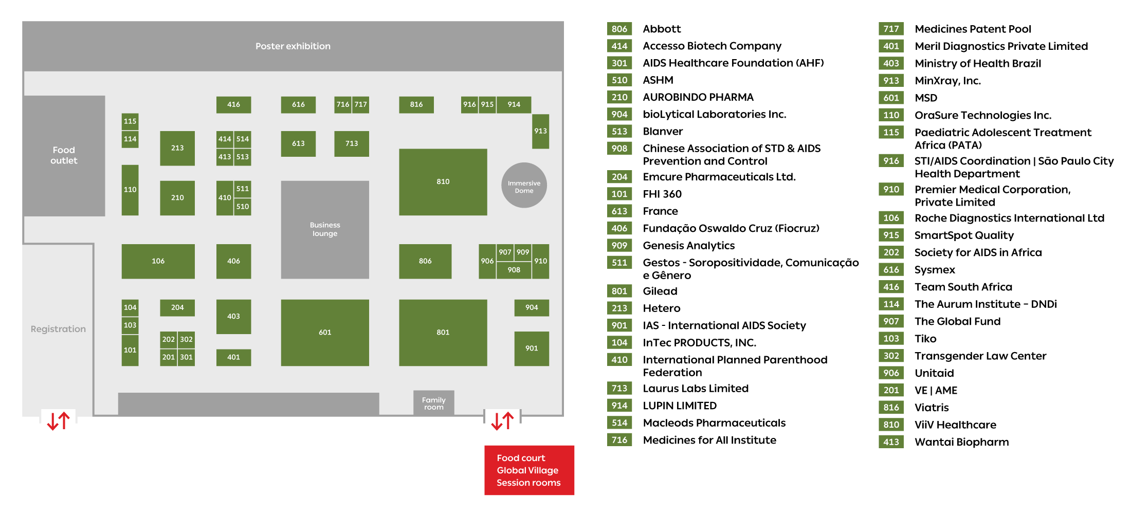 Exhibition map
