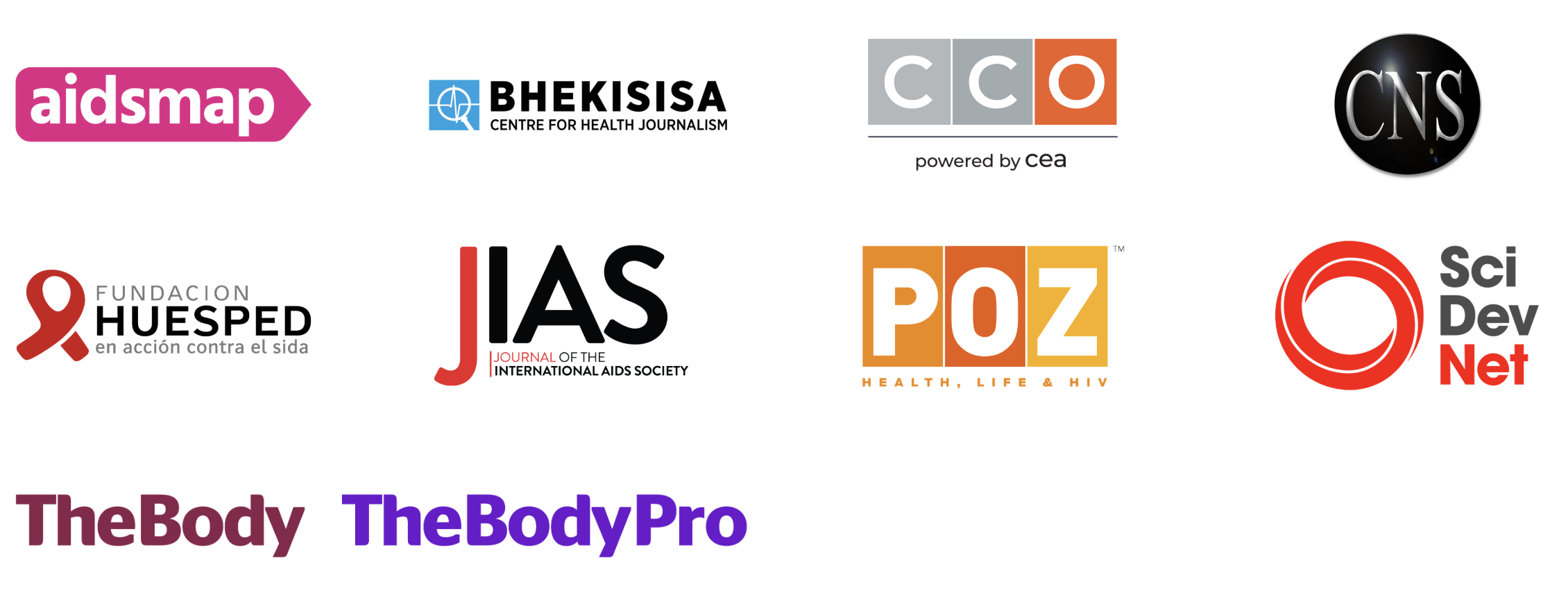 Media partner logos