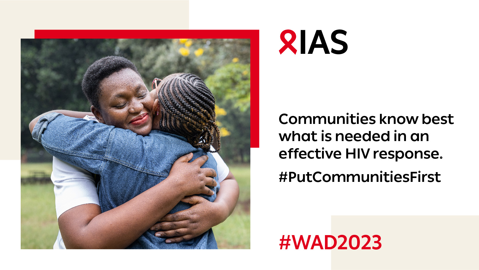 World AIDS Day 2023 Put communities first! International AIDS