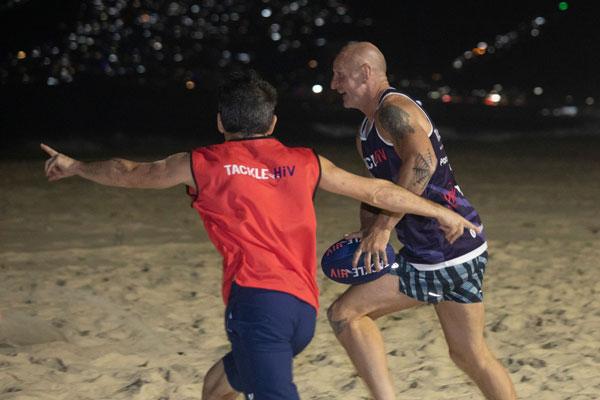 Tackle HIV rugby with Gareth Thomas on Ipanema beach